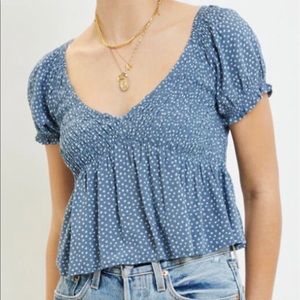 NWT LA Hearts V-Neck Babydoll Top